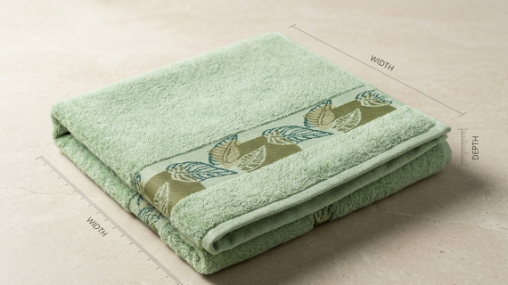 Insee Mart | 100% Premium Cotton Export Quality Bath Towel – Light Green Series (Ultra Absorbent & Lint-Free)