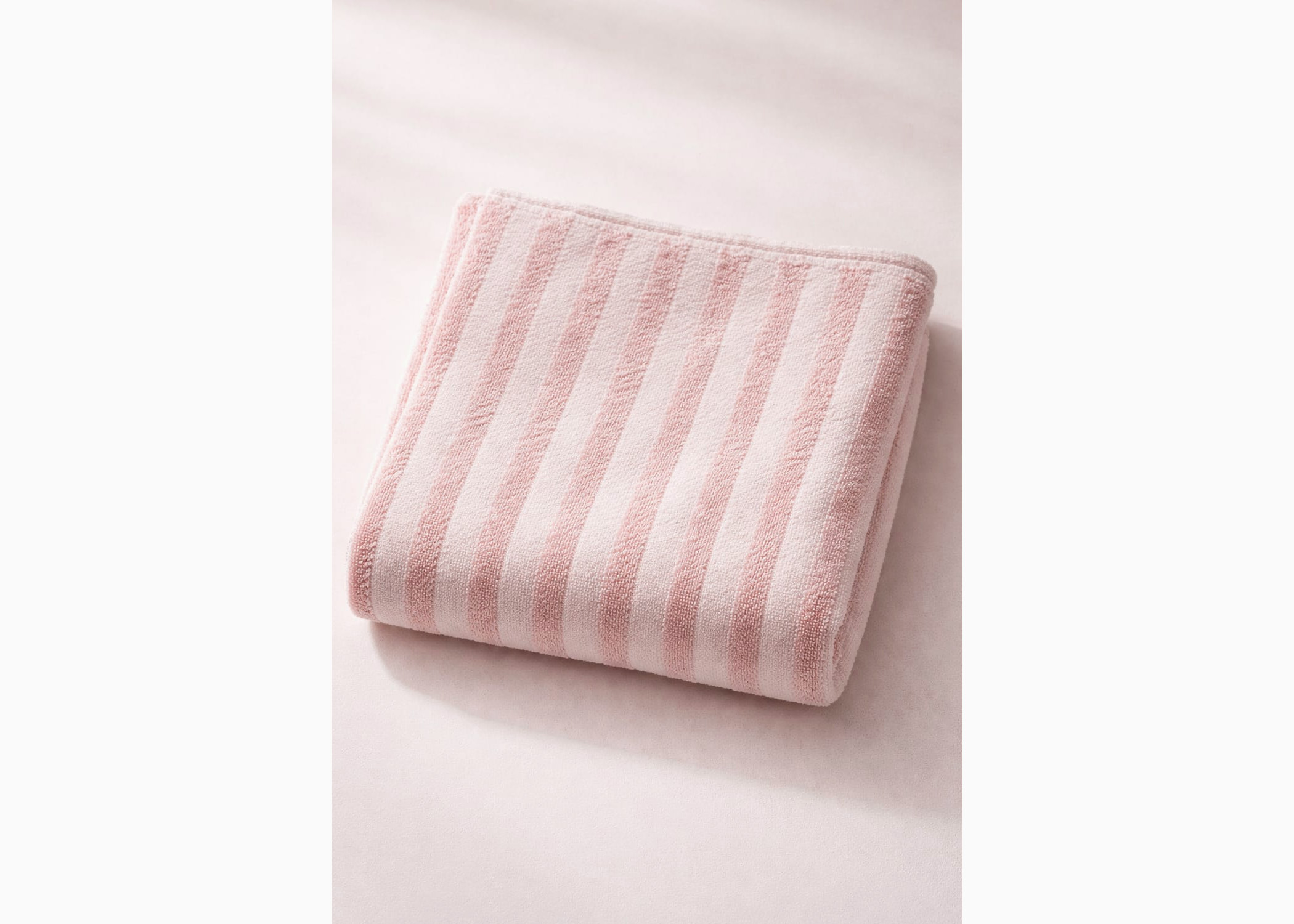 Insee Mart | 100% Organic Cotton Export Quality Bath Towel – Pale Pink Edition (Ultra Absorbent & Lint-Free) - Image 2